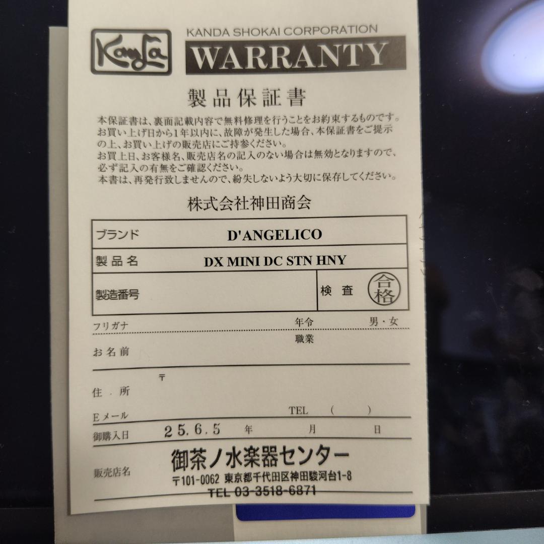 ［新品同様］D'Angelico Deluxe Mini DC