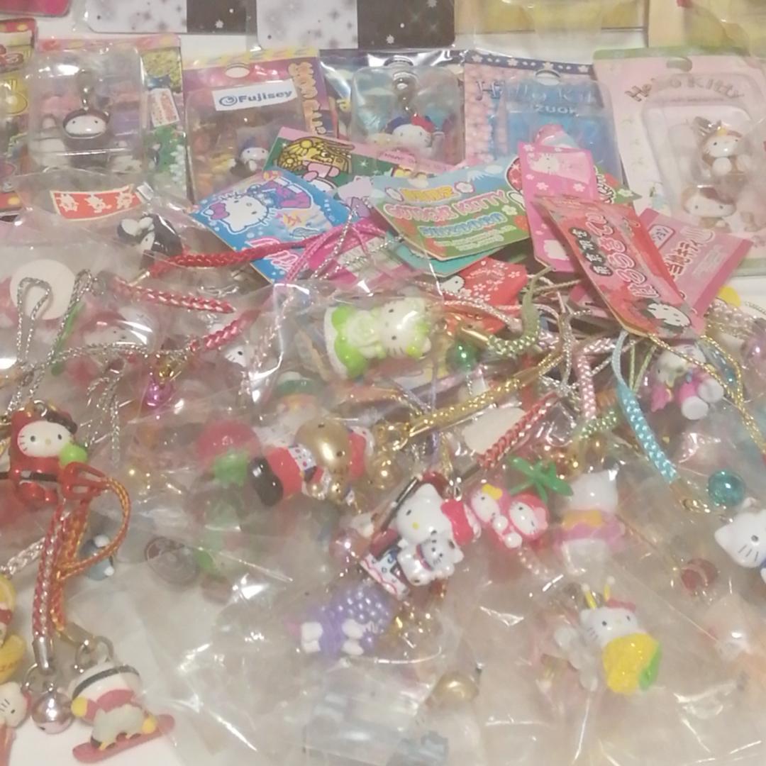ご当地　ハローキティストラップセット　120個　(ウェディング、イチゴキティ他)