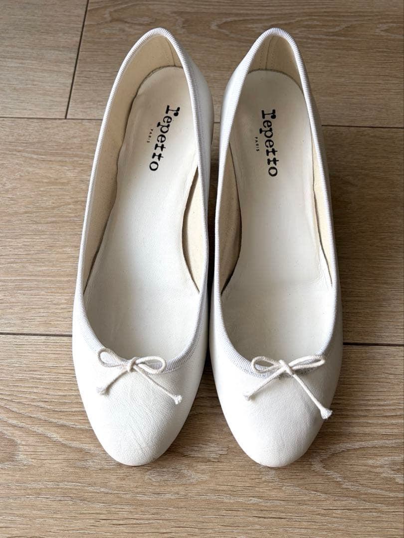 Repetto レペット　ホワイト バレエシューズ 40
