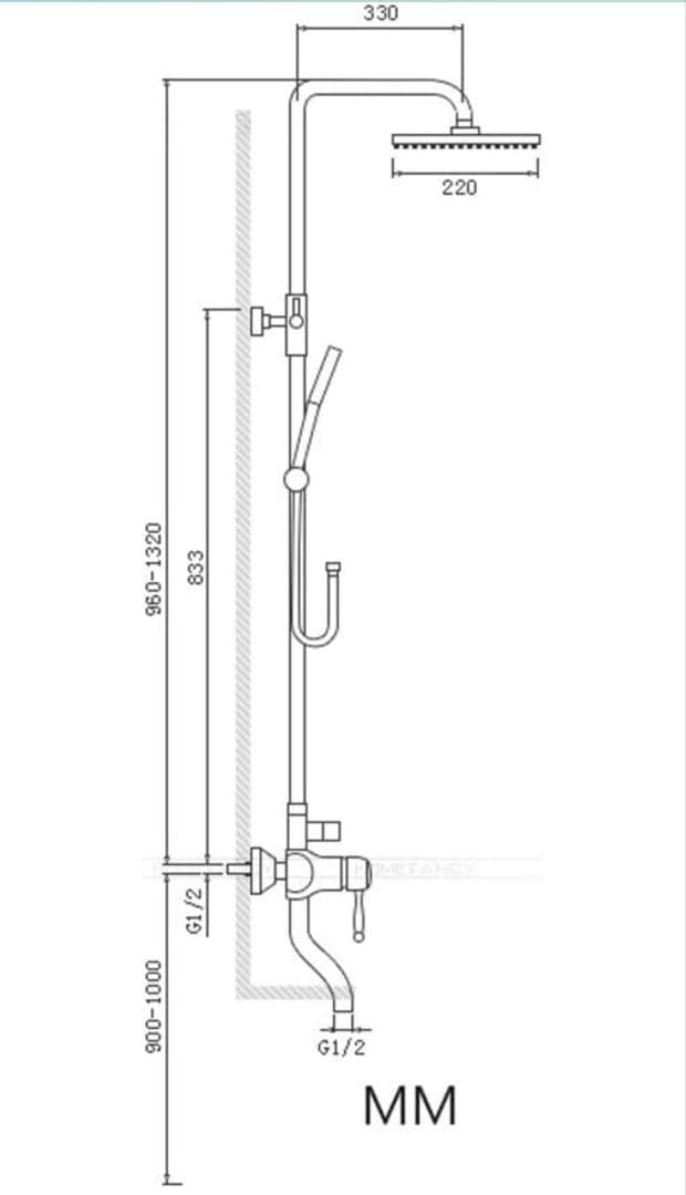 ゴールド シャワーヘッドセット 真鍮製
