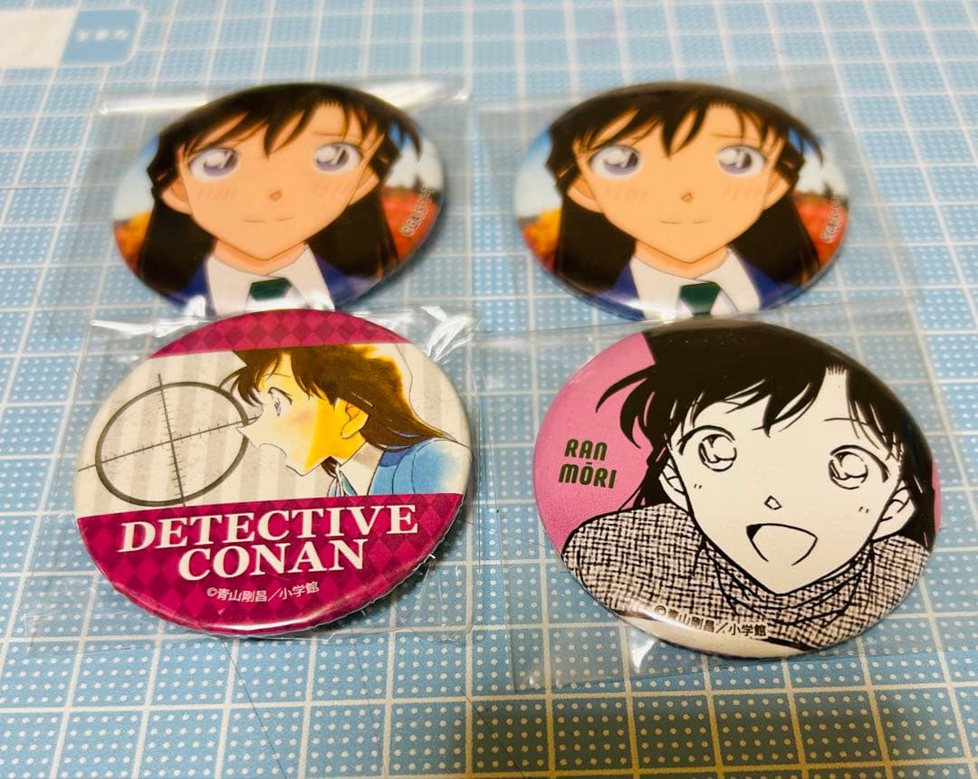 名探偵コナン 修学旅行　缶バッジ 蘭