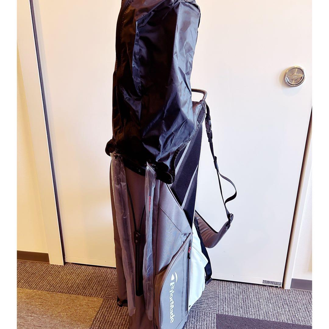 ［新品］TaylorMade キャディバッグ グレー/ホワイト/レッド