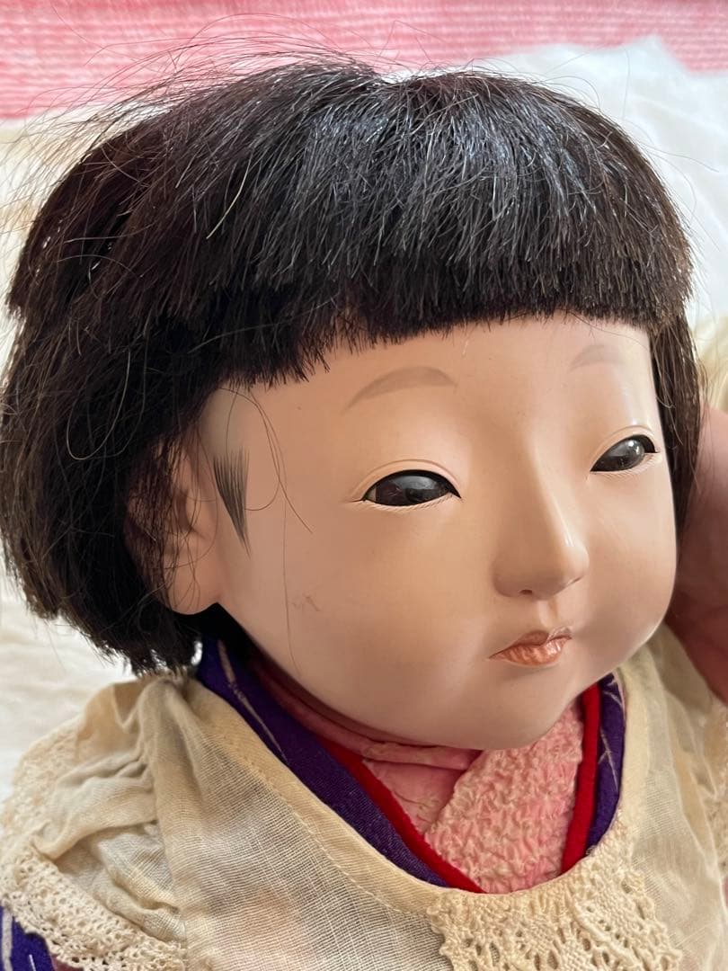 市松人形　鳴き人形　48センチ　アンティークドール