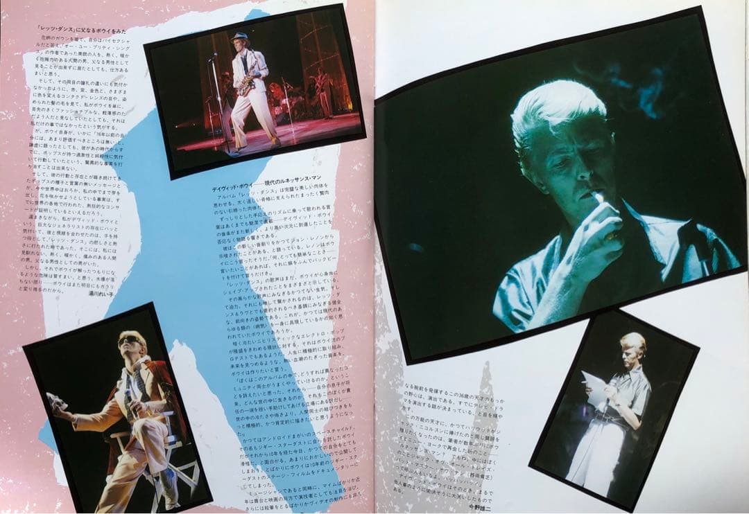 デビッドボウイ /  直筆サイン色紙・TOUR BOOK・コンサートチケット