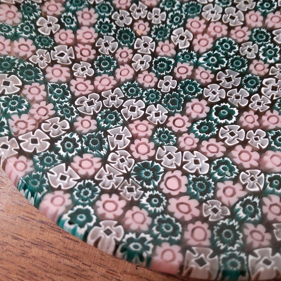 ミルフィオリ　プレート　ベネチアンガラス　直径　約11.5cm