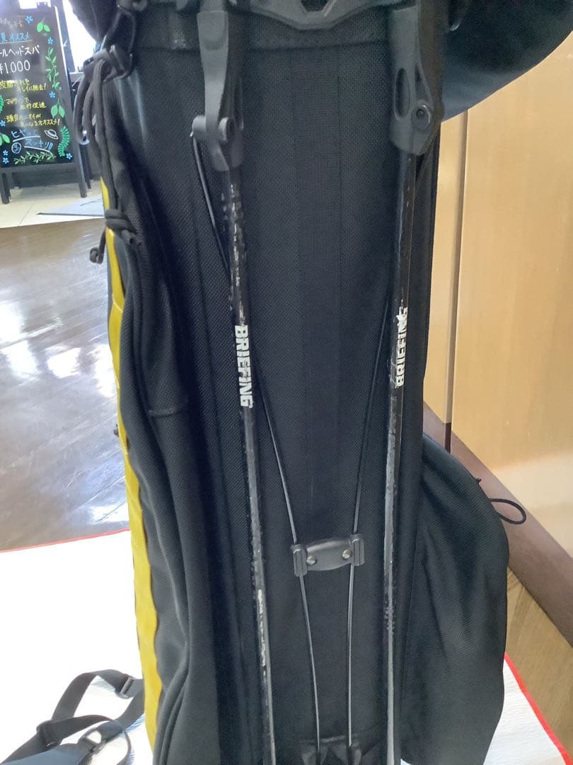 BRIEFING ゴルフバッグ ブラック/イエロー　ビームスとの限定品9点セット