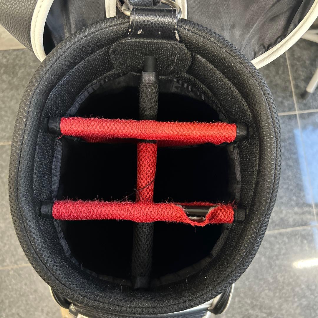   キャディバッグ ブラック/ホワイト