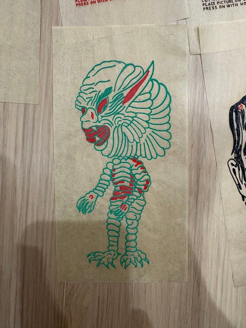 60s 転写　転写シート　山田蓮　オモシーチャンネル　ヴィンテージ