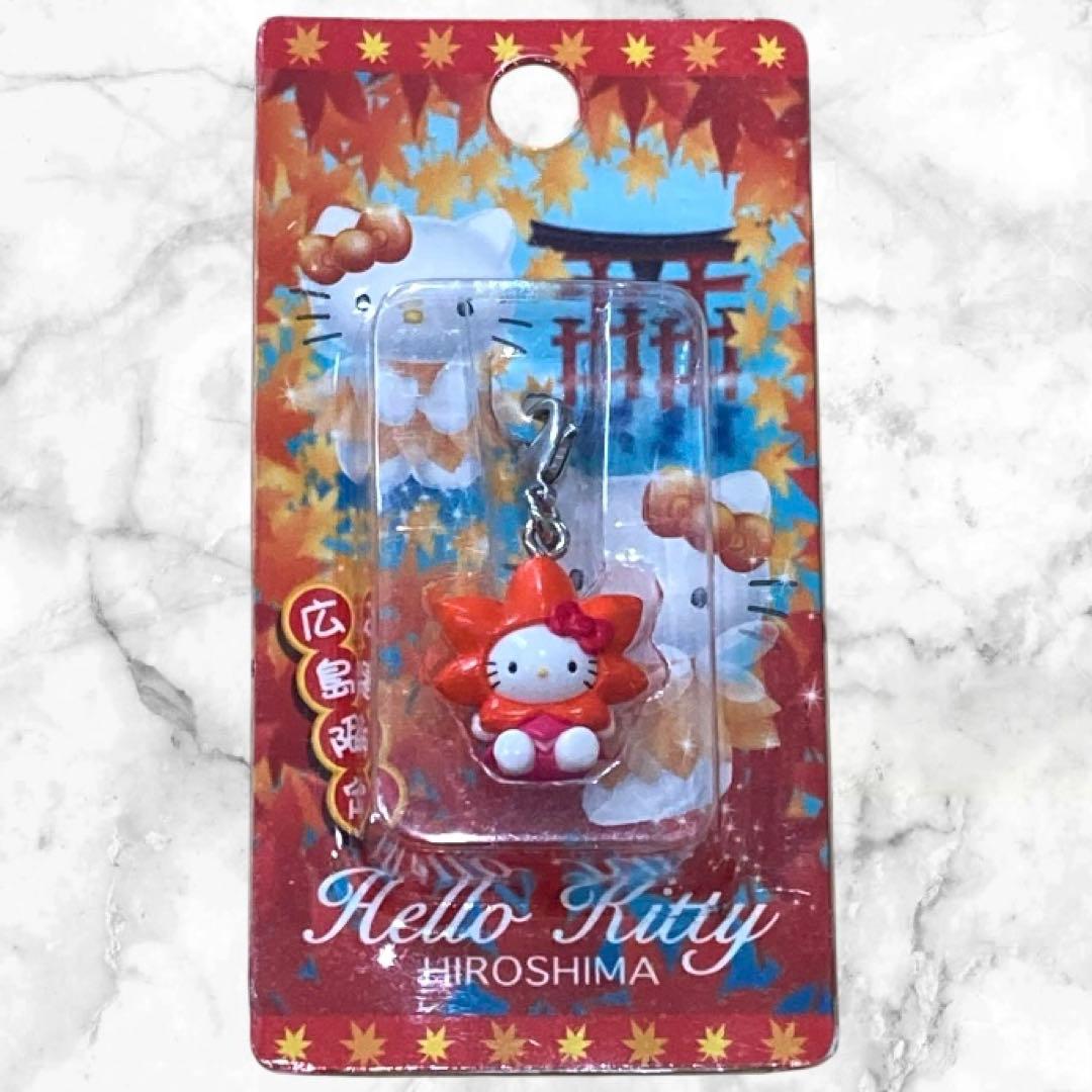 【ご当地限定】ハローキティー 根付け 缶バッチ ストラップ 希少 レア