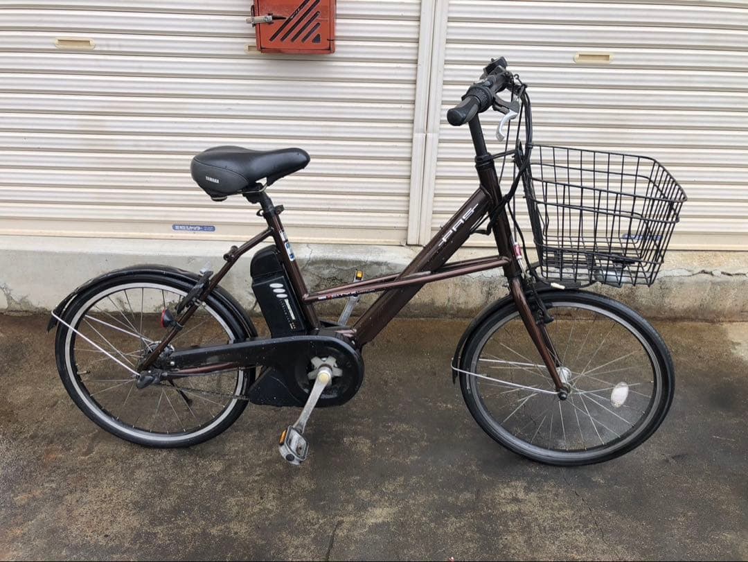 ヤマハ電動アシスト自転車pas20インチ　ブラウンアルミボディー