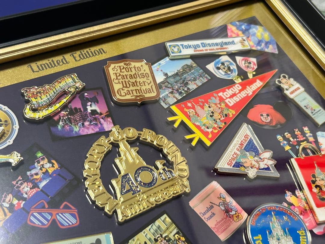 最値下げ⭐︎東京ディズニーランド 40周年記念 額縁付き ピンセット 数量限定