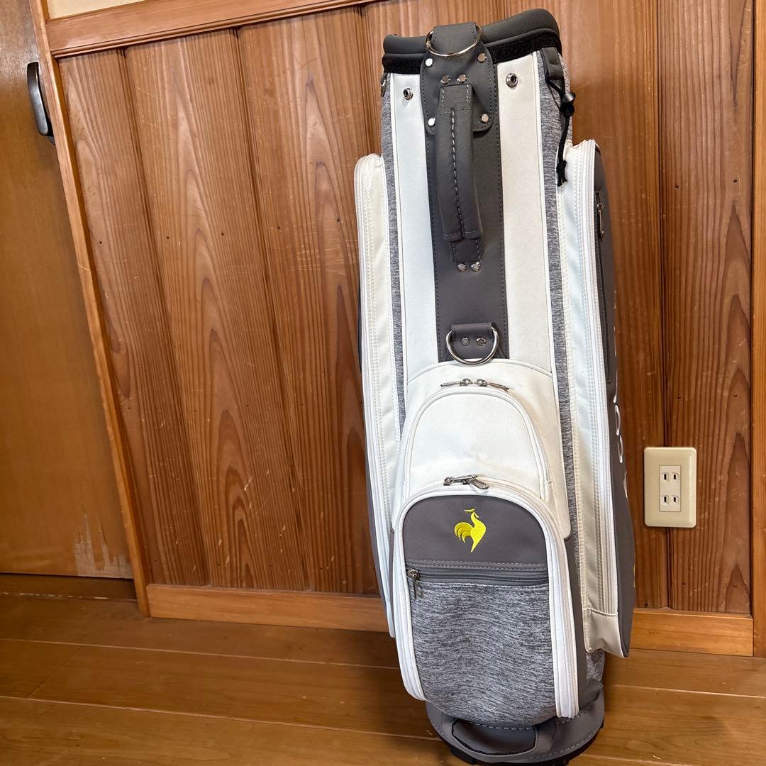 LE COQ SPORTIF キャディバッグ グレー・ホワイト