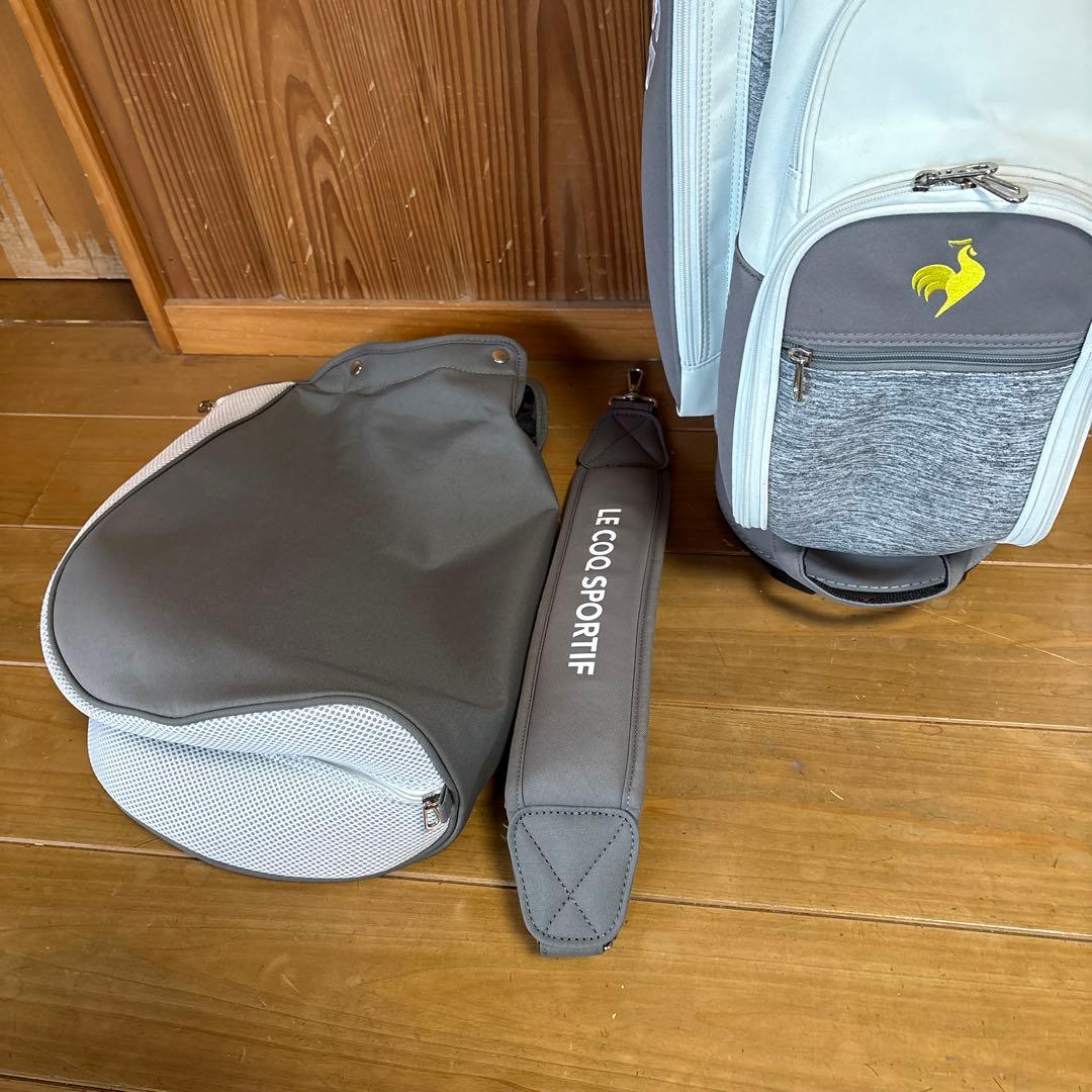 LE COQ SPORTIF キャディバッグ グレー・ホワイト