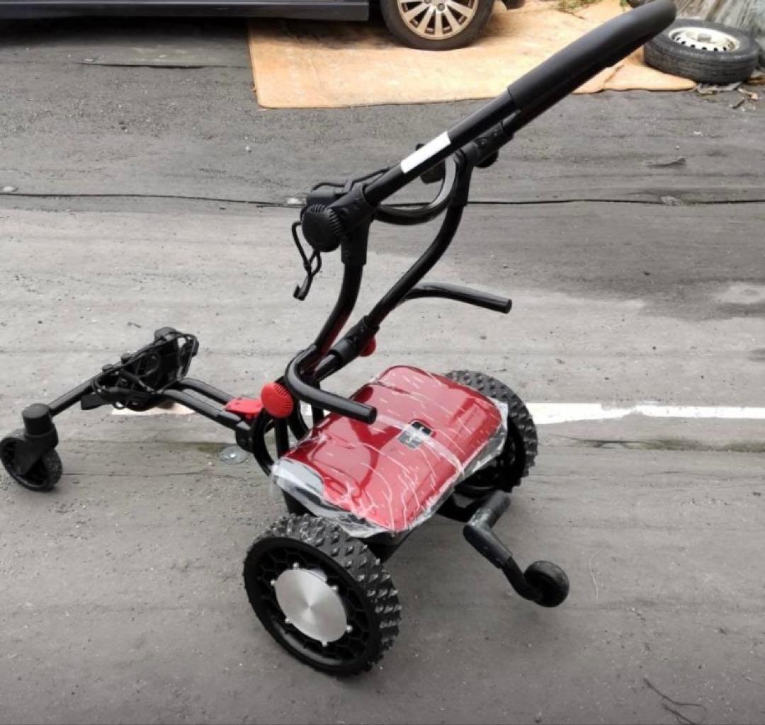 折りたたみ式電動ゴルフカート CT-2000-BA-R2 リモコン付き（レッド)