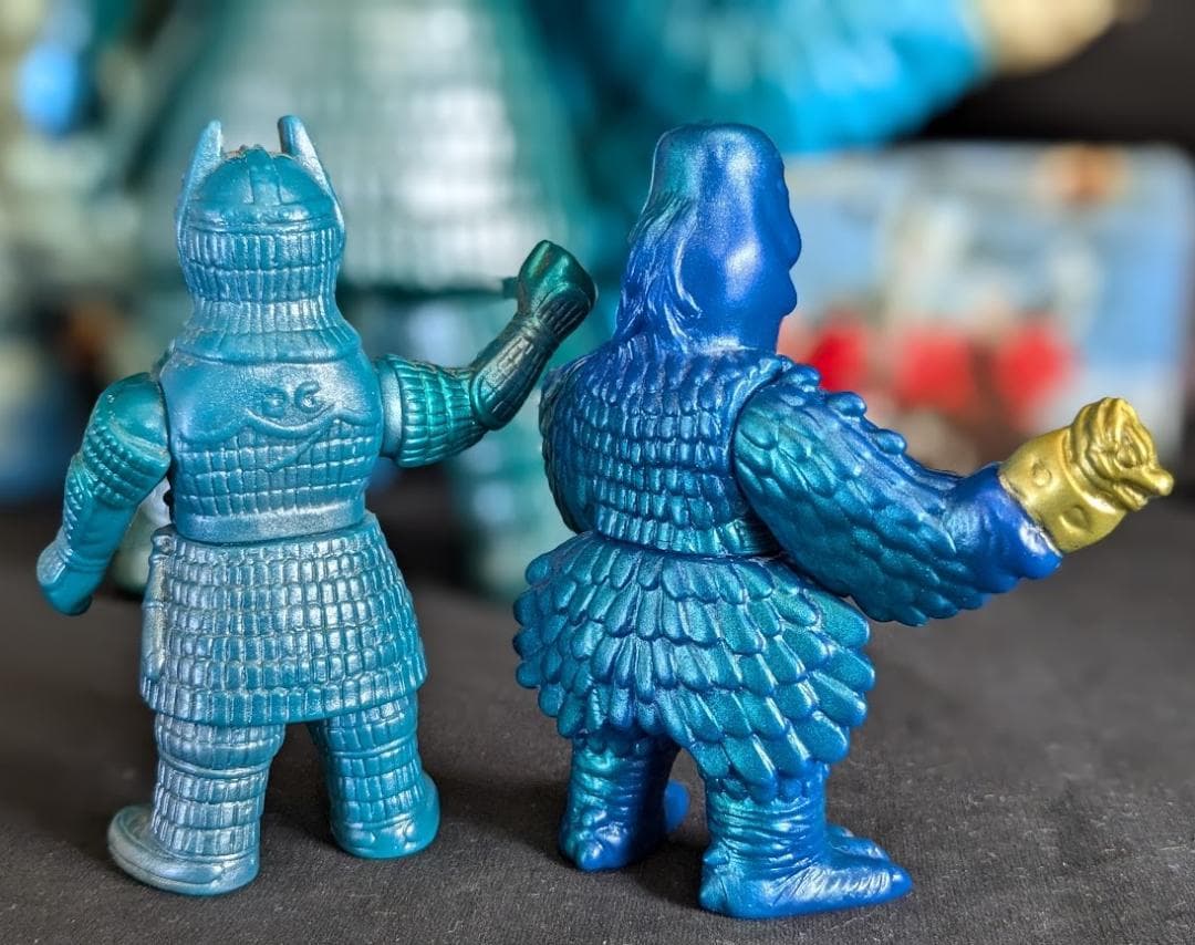 大魔神＆ガメラ＆ダイモン（マルサン・Ｍ１号）大映怪獣ソフビ３体セット＋２