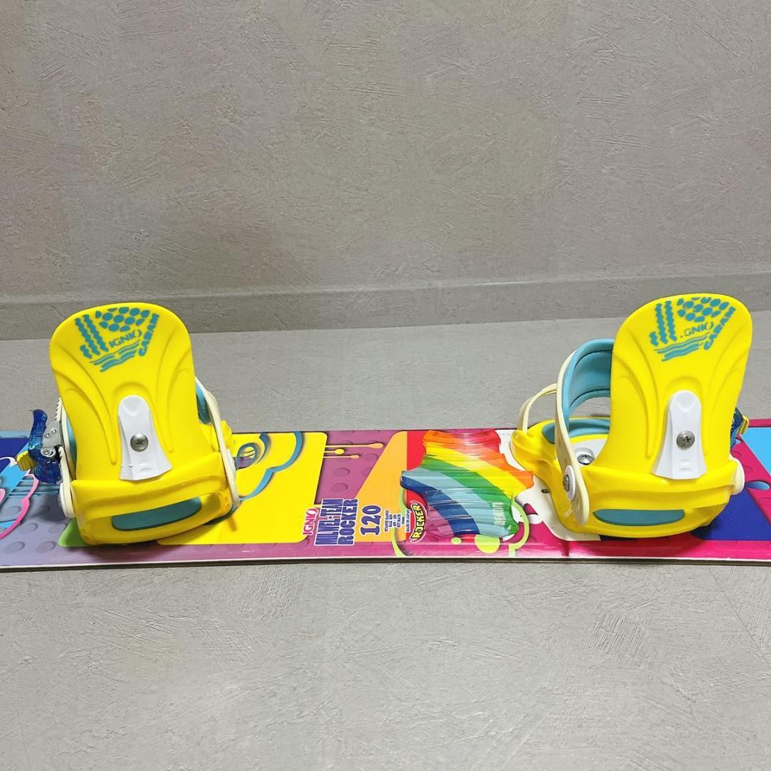 IGNIO 120cm スノーボード ボード キッズ ジュニア ビンディング