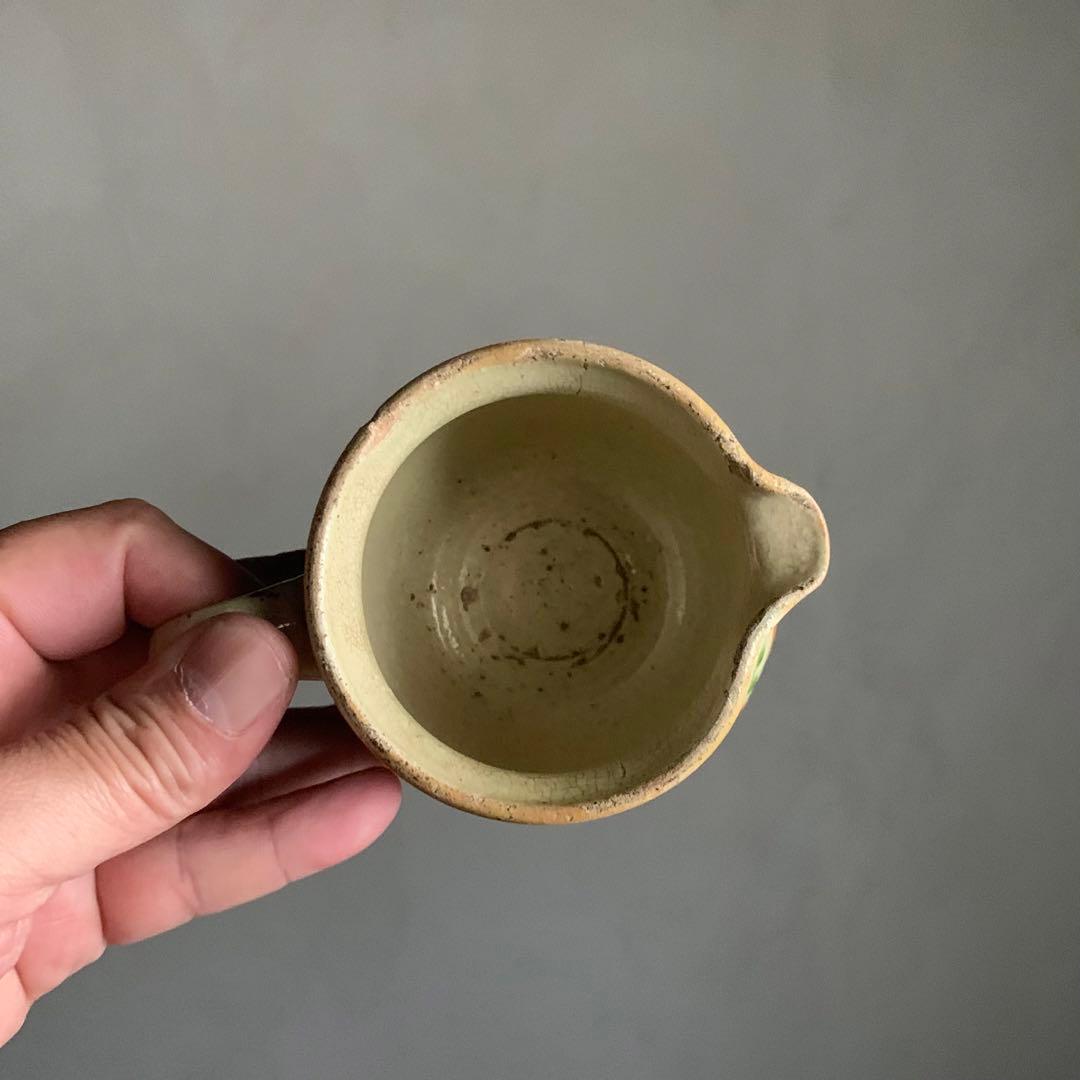 仏蘭西 色絵 酒注 酒器 水注 ピッチャー アンティーク 古道具 ブロカント