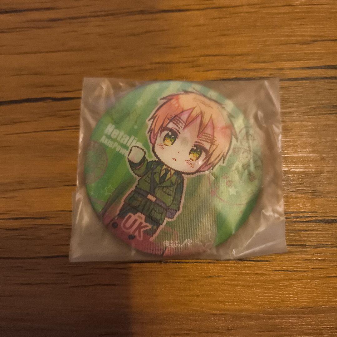 ヘタリア　チェンジング缶バッジ　イギリス　ちびきら