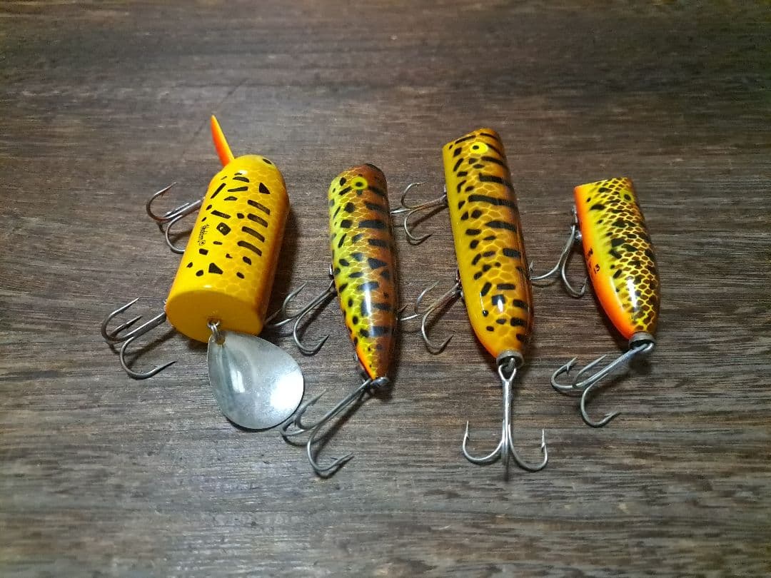 ヘドン　BRS　茶スイカ　ラッキー　チャガー　バド　4個セット