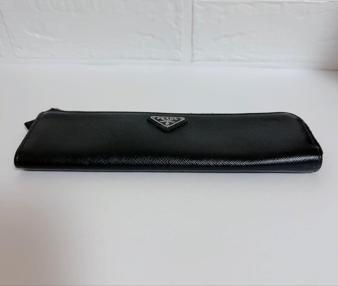 プラダ　PRADA ペンケース　黒　ブラック　三角ロゴ