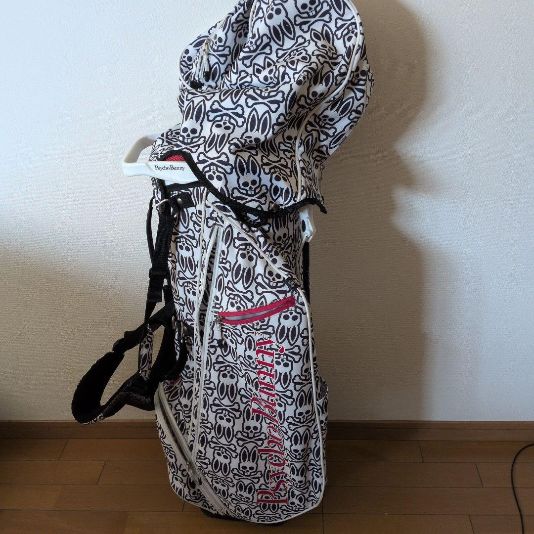 Psycho Bunny キャディバッグ 白黒スカル