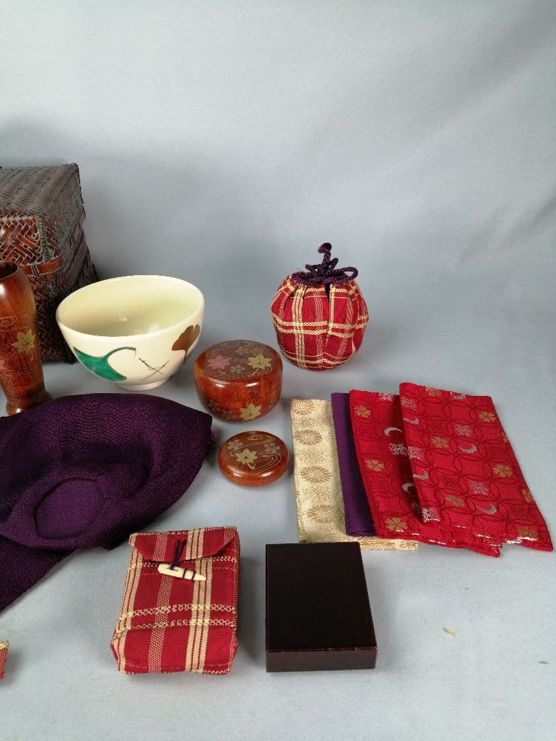 【茶道具】御所籠　茶箱 茶道具セット付属　　　 　茶箱157