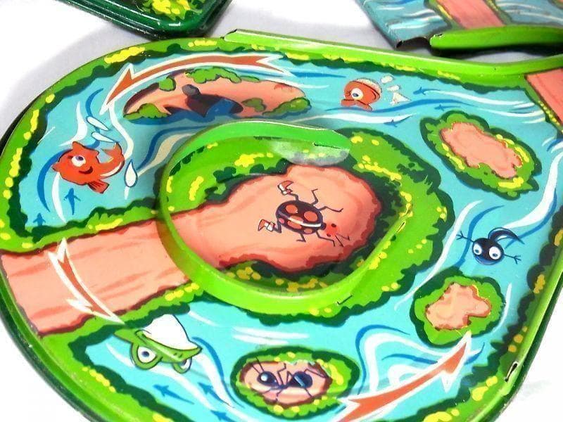 【希少】水車を回す ブリキのリス おもちゃ １９５０年代　光球商会製【箱付き】