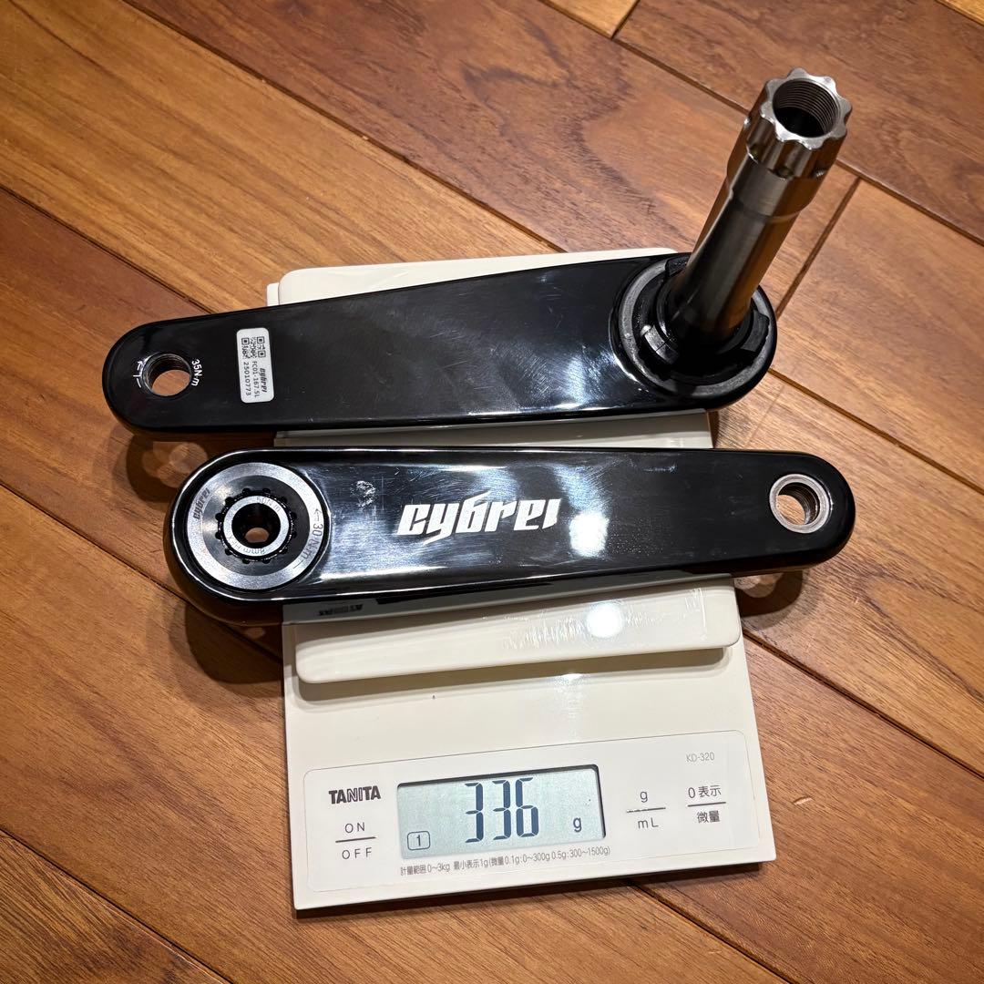 【値下げ】CYBREI カーボンクランク 167.5mm 24mmTi