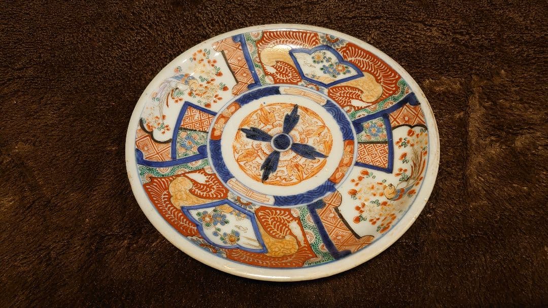 古伊万里　伊万里　大聖寺伊万里　花の図　蔵出し　　江戸期　１客