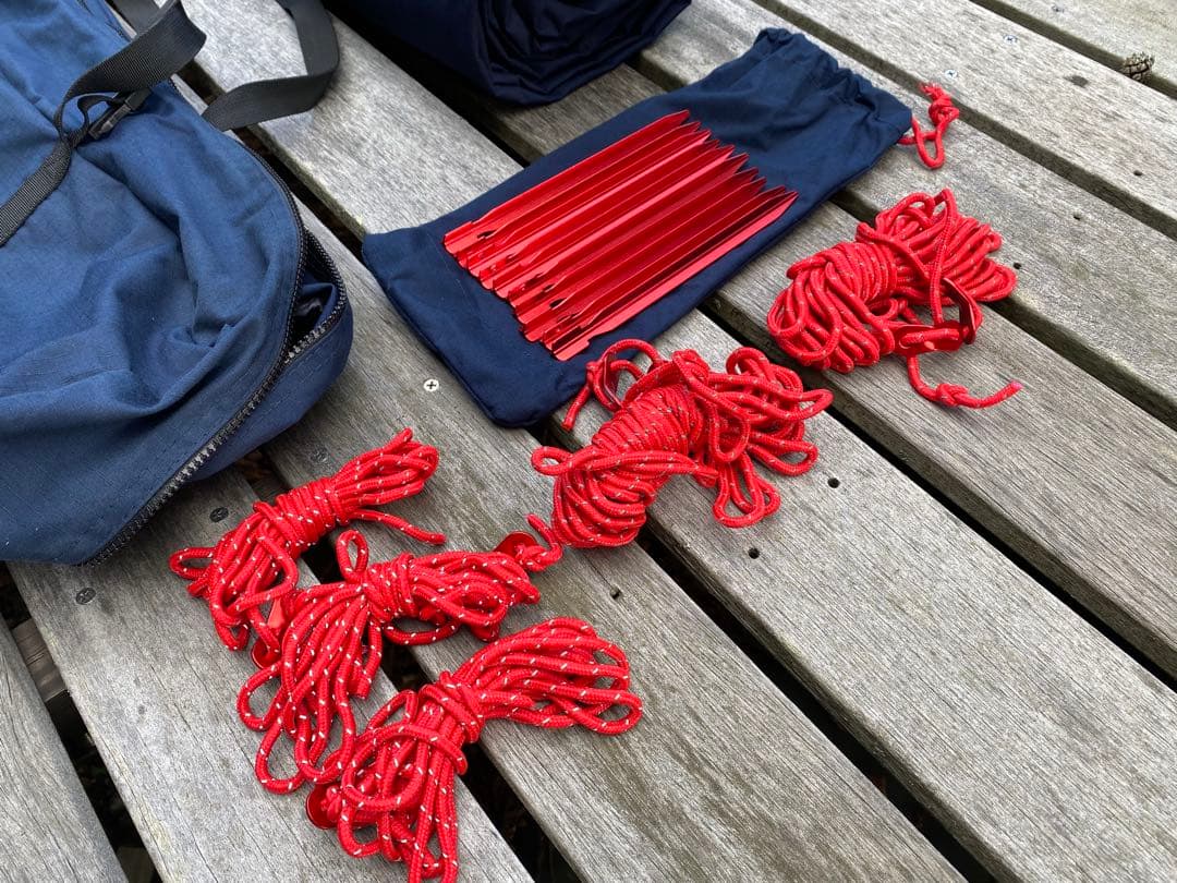 クイックキャンプ　QC-TCRT400 レクタタープ　廃盤品　ネイビー