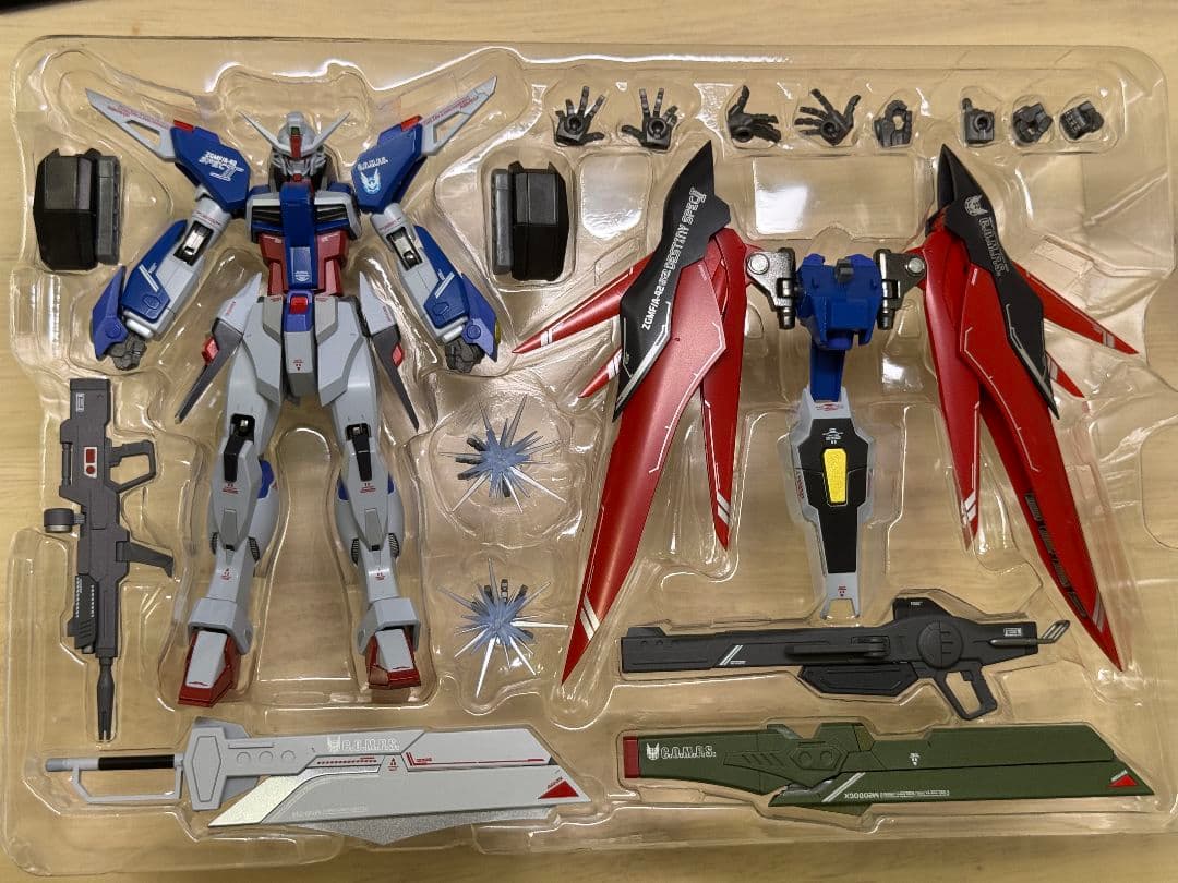 極美品)メタルロボット魂　デスティニーガンダムスペックⅡ ゼウスシルエットセット