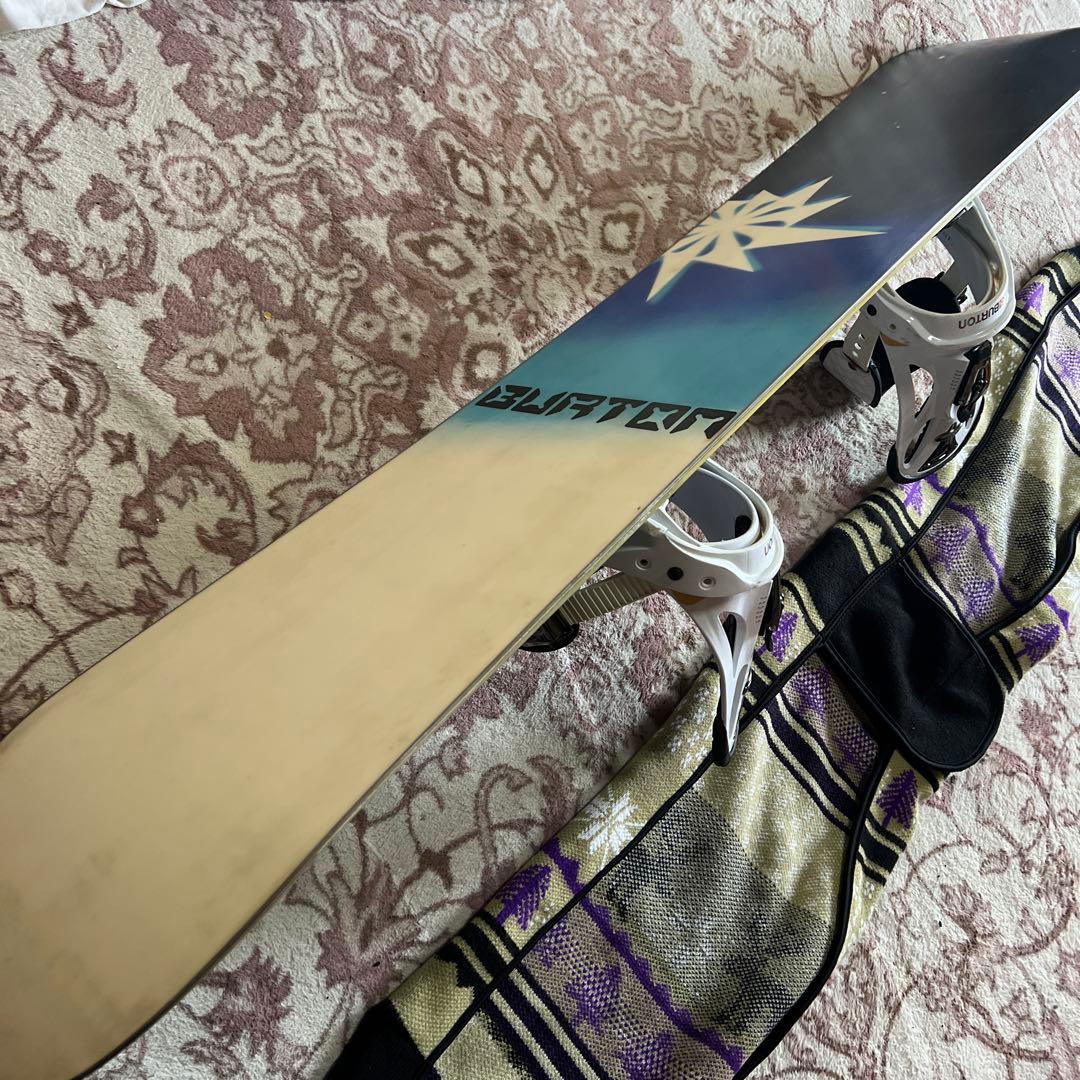 良品 BURTON CLASH 153cm スノーボードセット 初心者向き