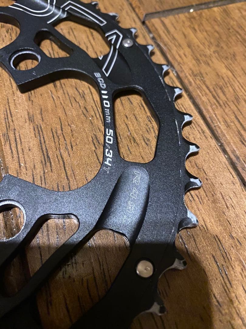 ridea 楕円チェーンリング　50-34t w2 シマノ4アーム　使用頻度少