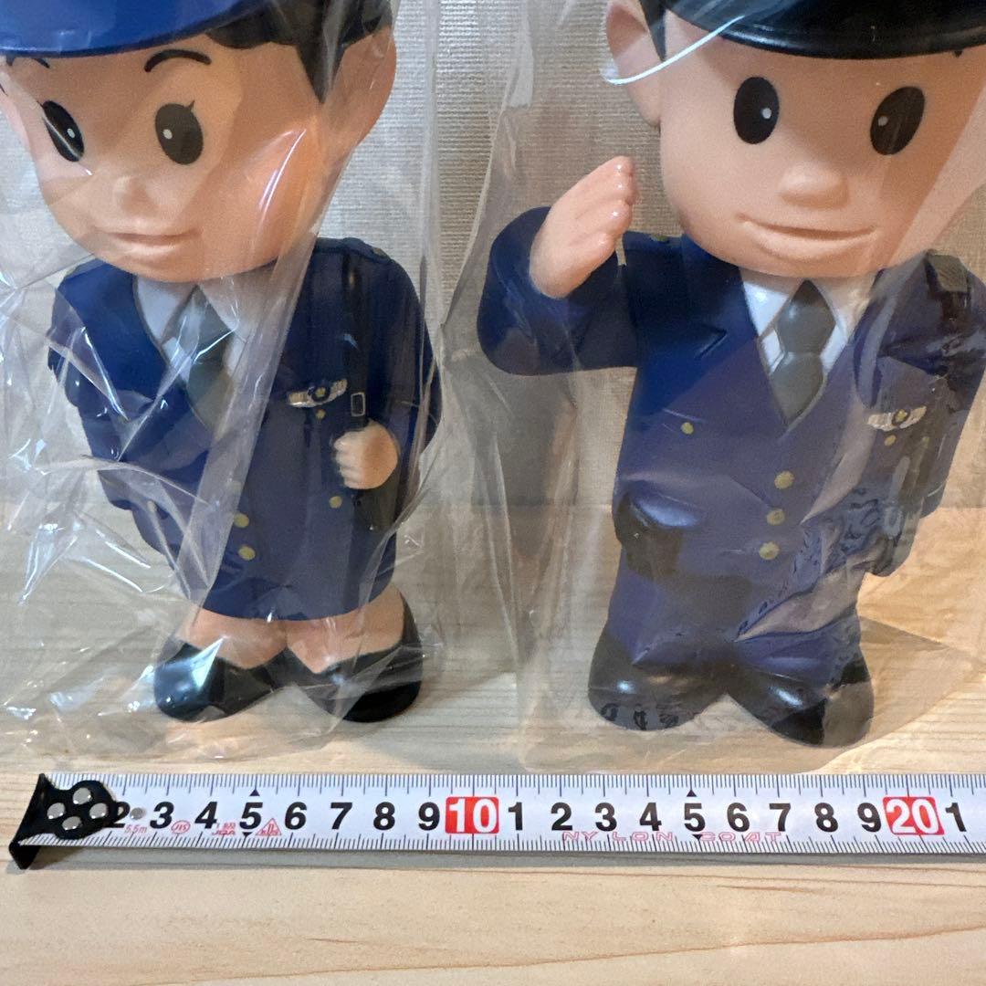 わたしたちの街のおまわりさん人形 埼玉警察　ソフビ 貯金箱 非売品 平成レトロ