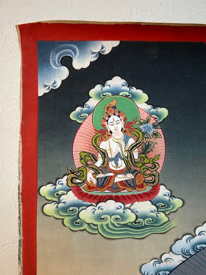 ☆一点物☆ ネパールのオリジナル手描きグリーンターラ