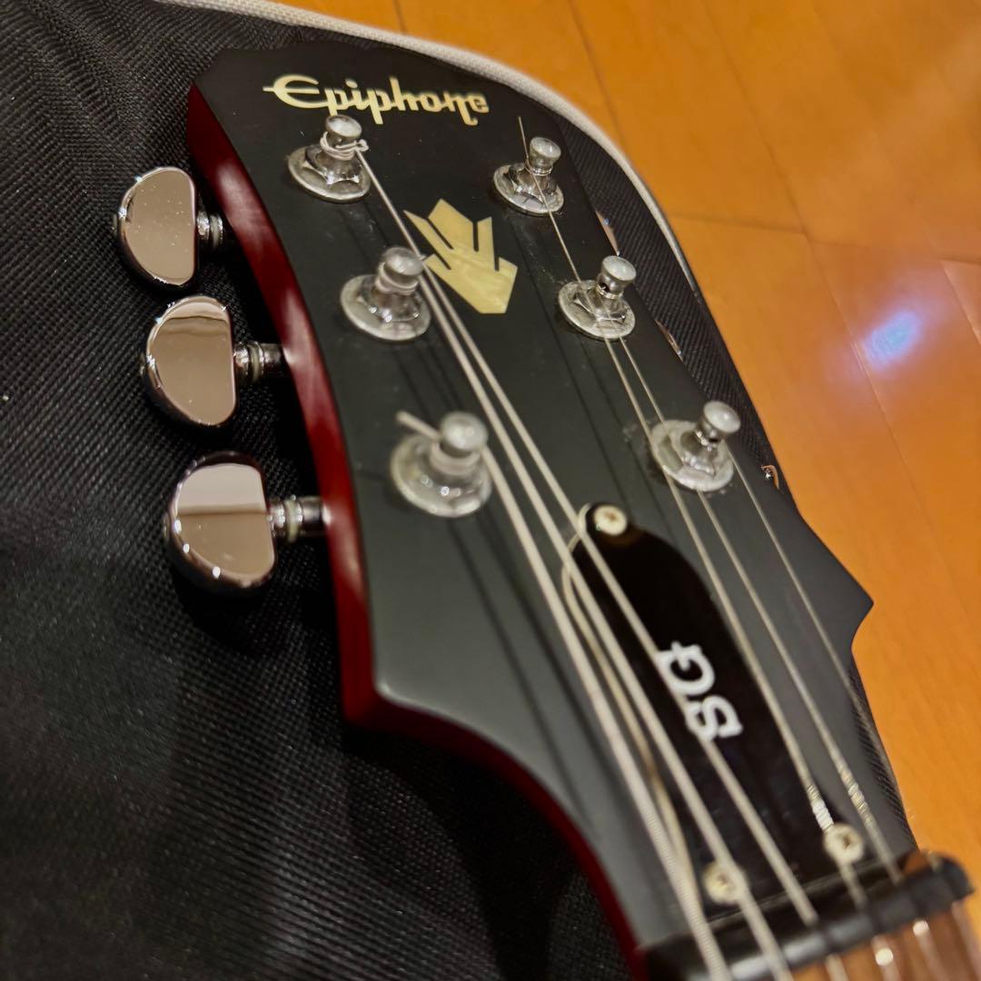 【美品】Epiphone G-400 Cherry SG 希少シリアルナンバー