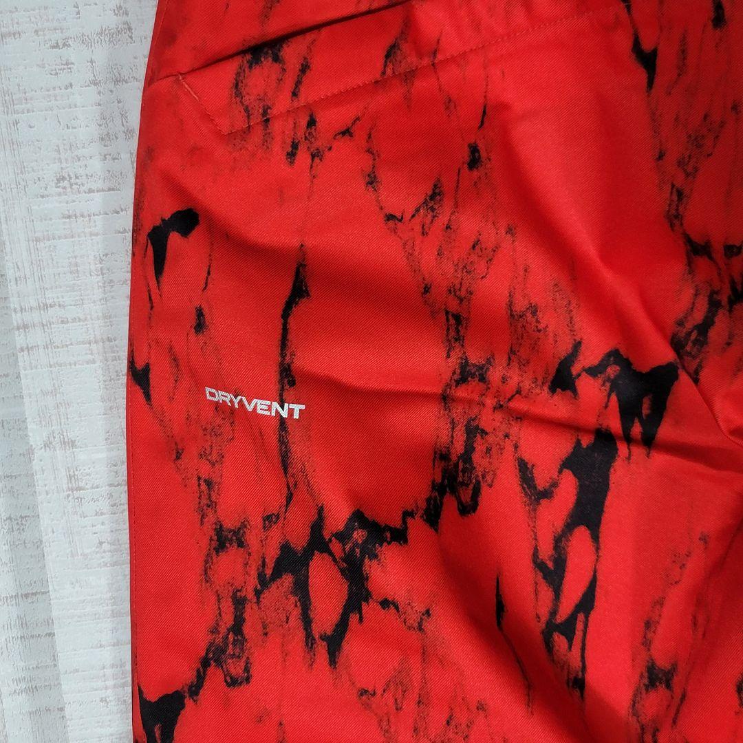 新品未使用✨️ノースフェイス スノーパンツ スキーパンツ ウエストゴム 赤黒 L