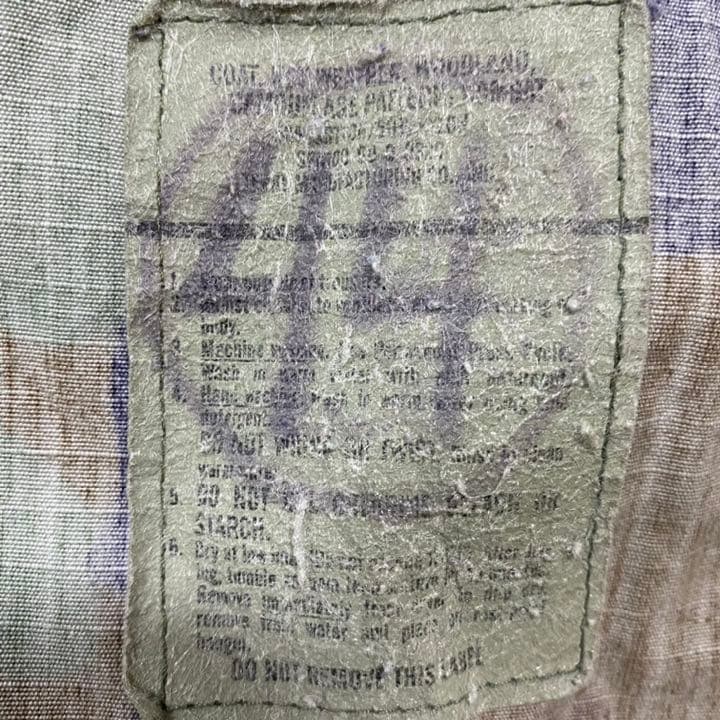 ベトナム戦 迷彩服 払下品 ウッドランド迷彩 ミリタリー サバゲー 米軍放出品