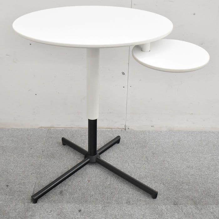 調節できるサイドテーブル (White)