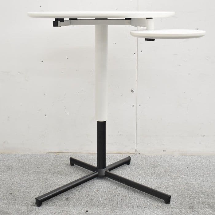 調節できるサイドテーブル (White)