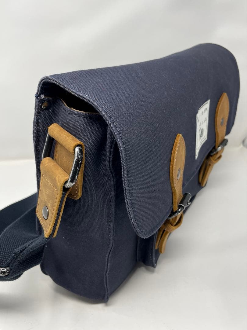 未使用★Stumper and Fielding ネイビー メッセンジャーバッグ