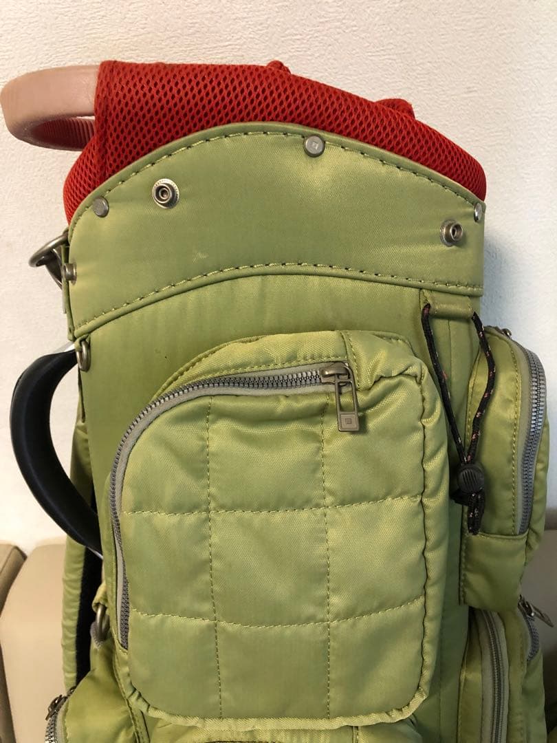 【送料込み】廃盤希少品　ONOFF オノフ キャディバッグ　ナイロン グリーン