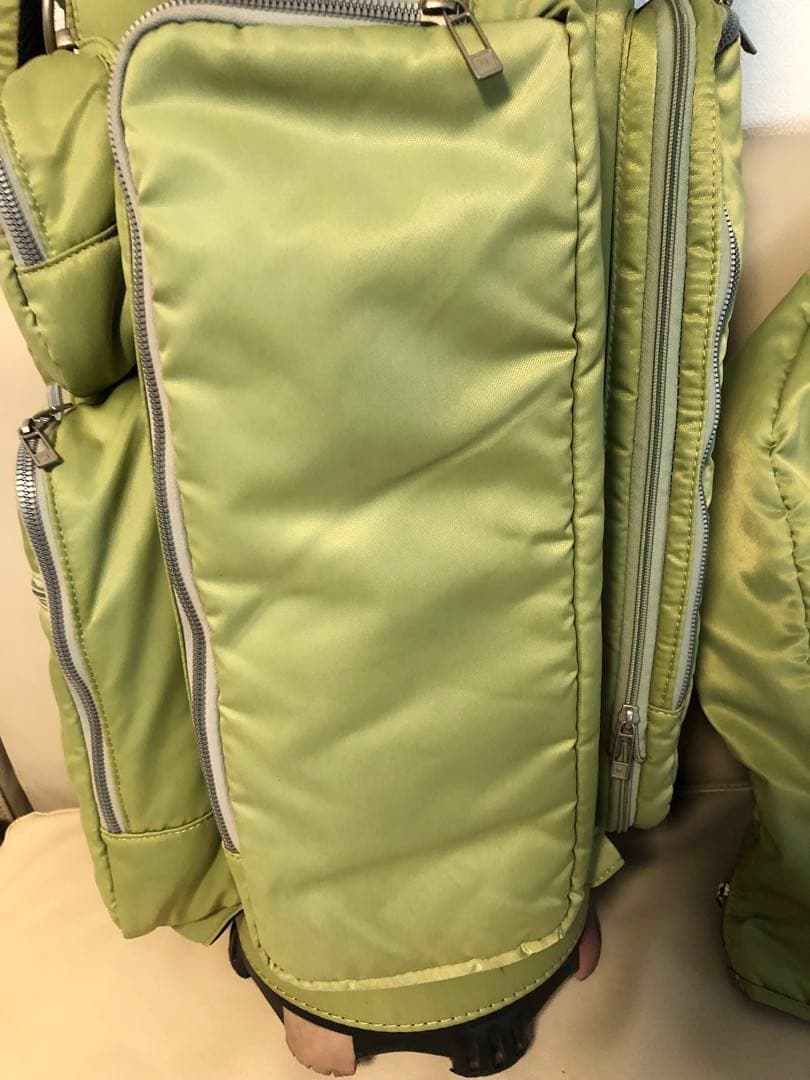 【送料込み】廃盤希少品　ONOFF オノフ キャディバッグ　ナイロン グリーン