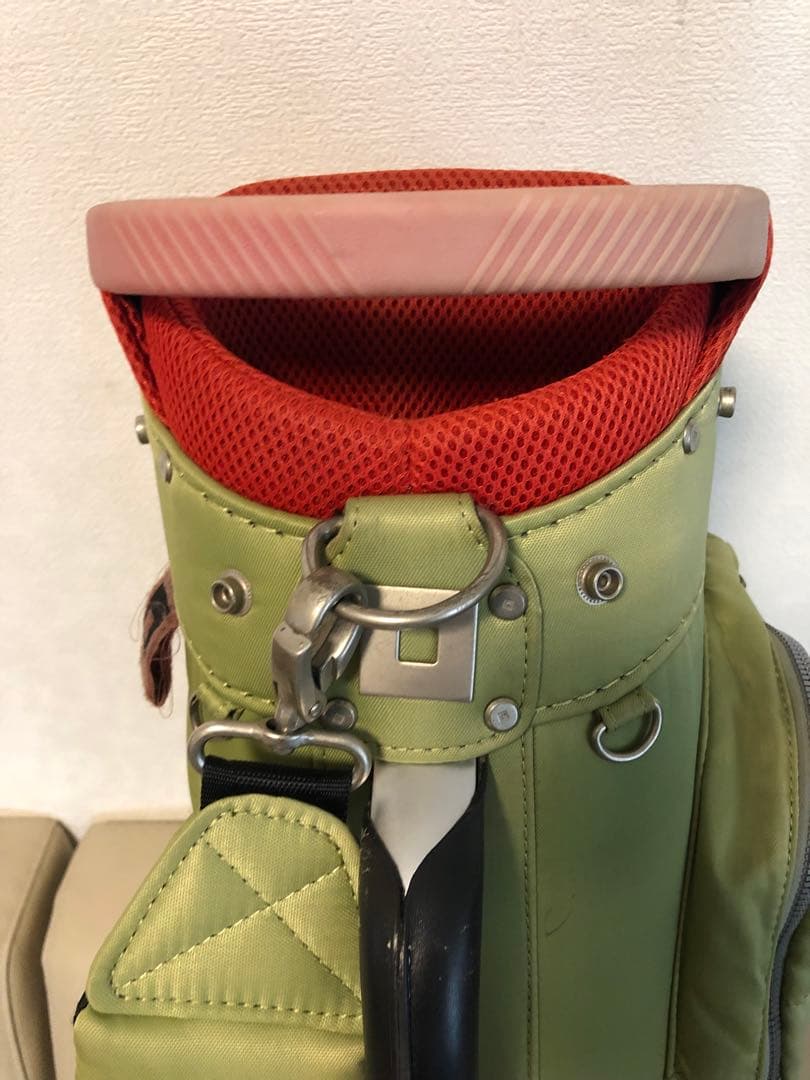 【送料込み】廃盤希少品　ONOFF オノフ キャディバッグ　ナイロン グリーン