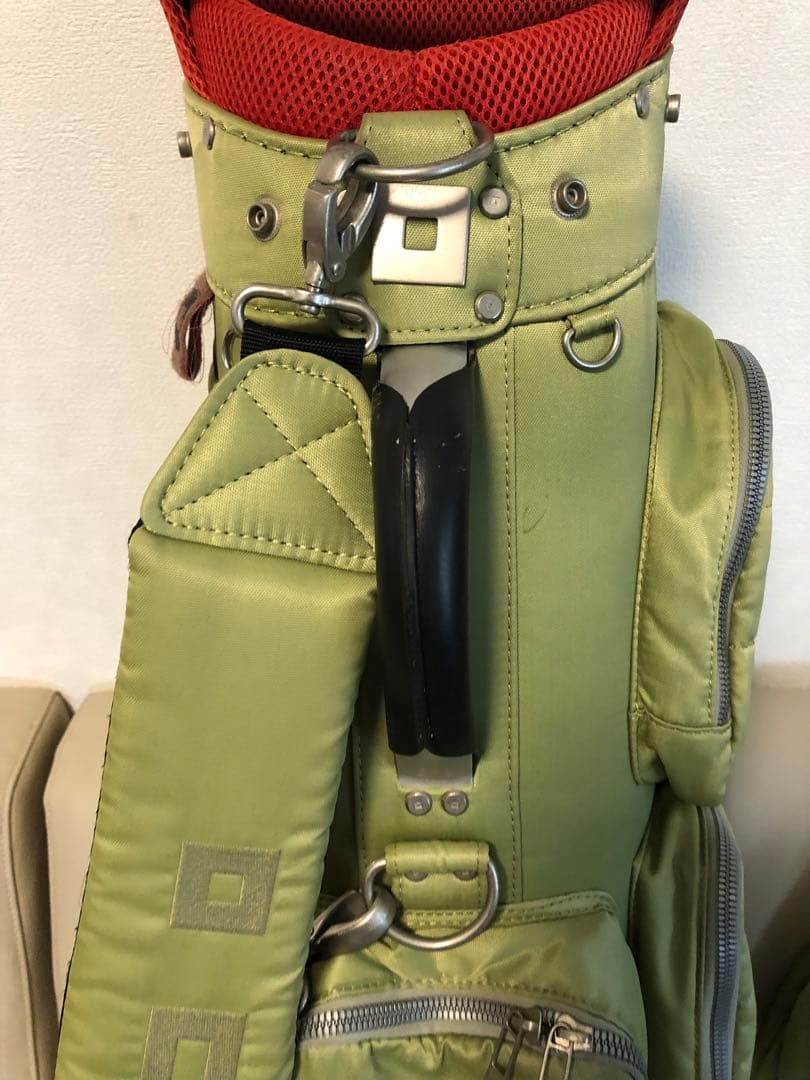 【送料込み】廃盤希少品　ONOFF オノフ キャディバッグ　ナイロン グリーン