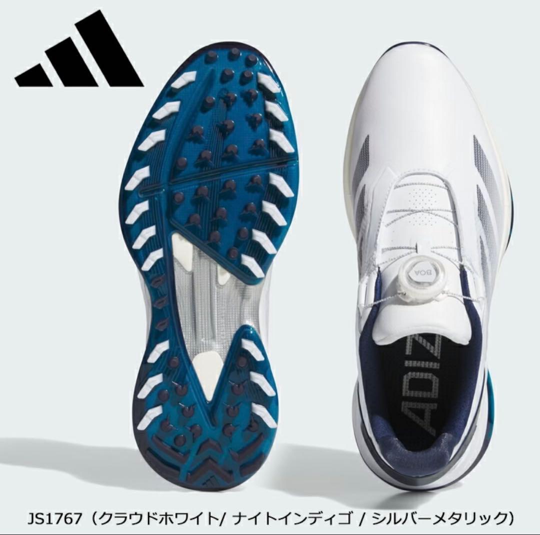 アディゼロ ZG ロー ボア ゴルフシューズ JS1767 W/NVY 26.0