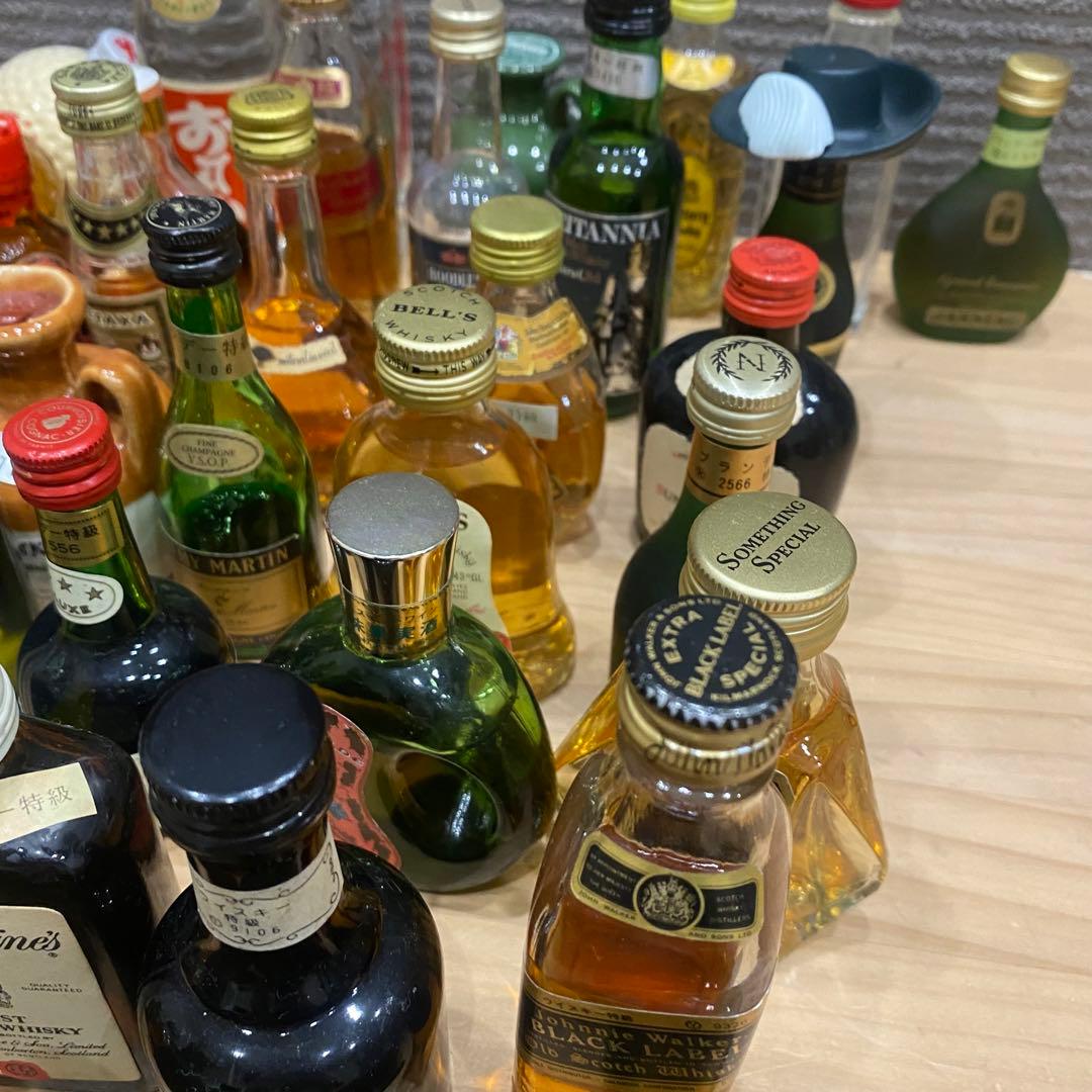 ミニボトル ミニチュア ウイスキー ブランデー コニャック 49本セット