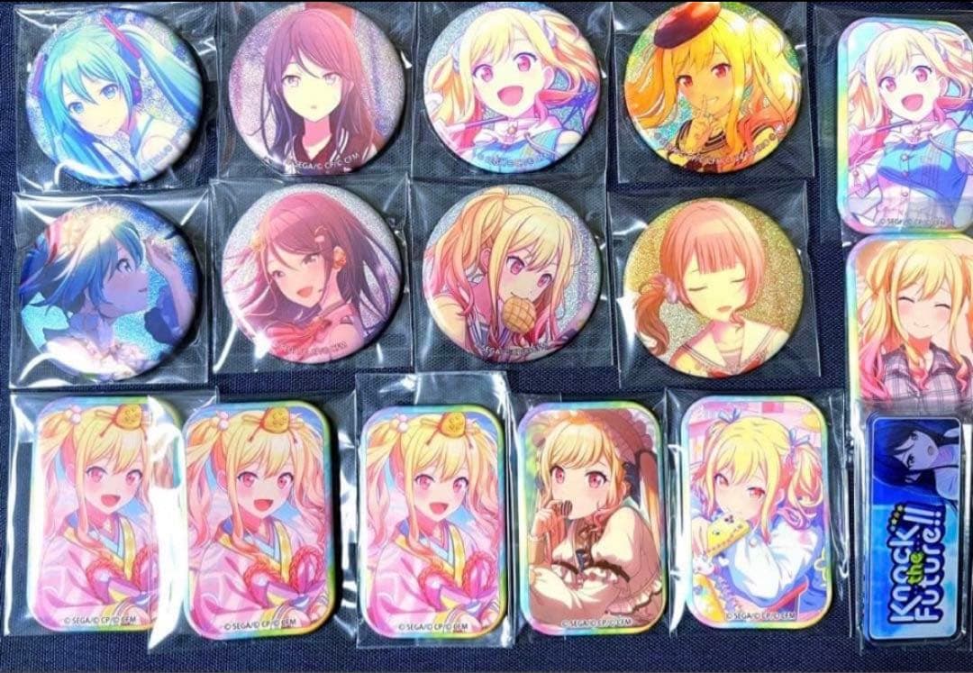 プロセカ 初音ミク 星乃一歌 天馬咲希 望月穂波 缶バッジ 16点