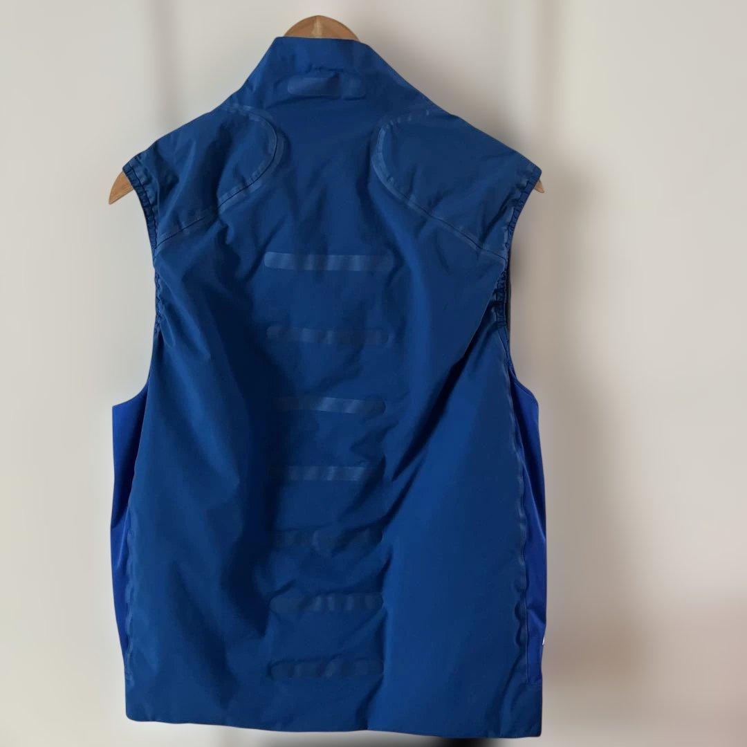 PEARLY GATES 青 ロゴ入り ベストサイズ5