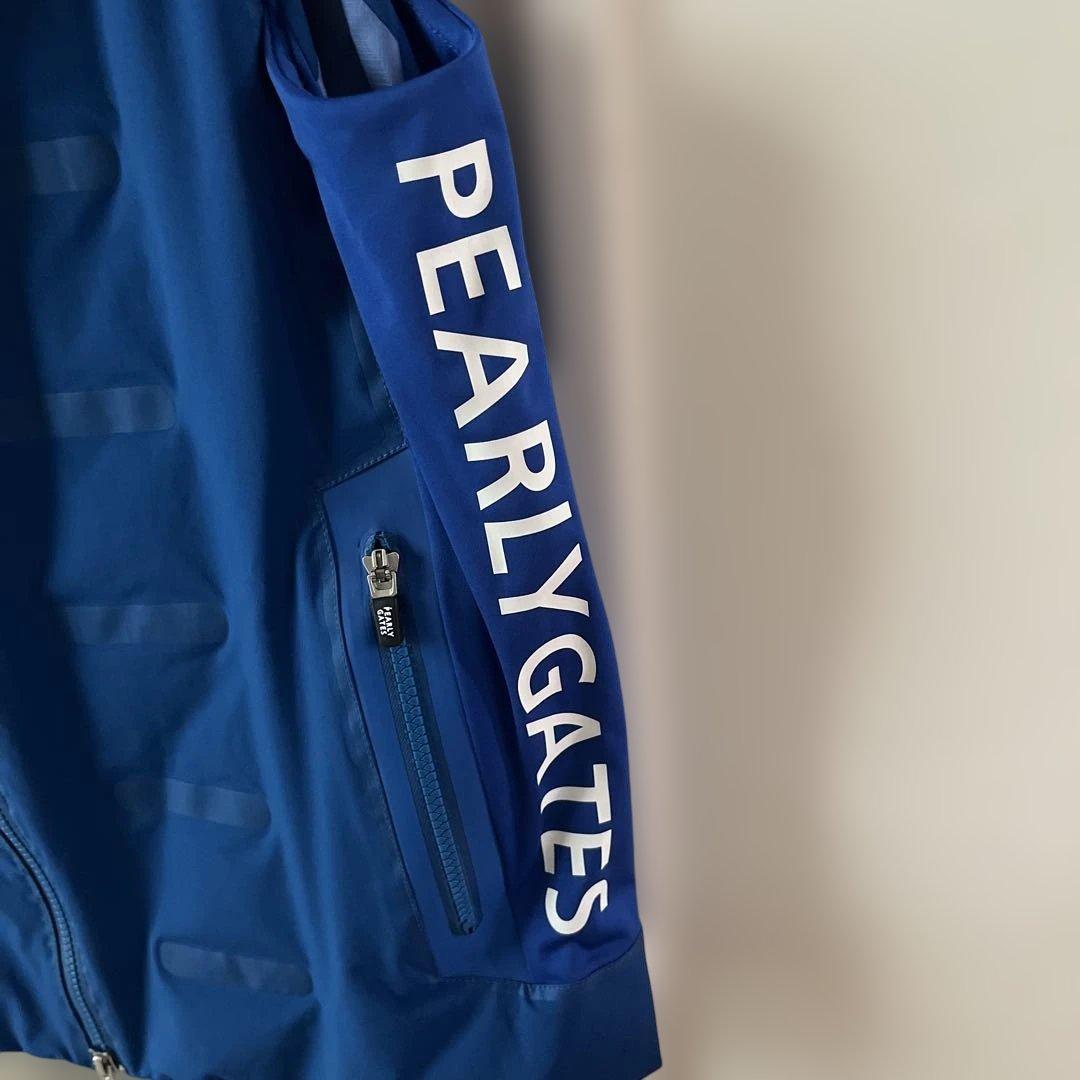PEARLY GATES 青 ロゴ入り ベストサイズ5